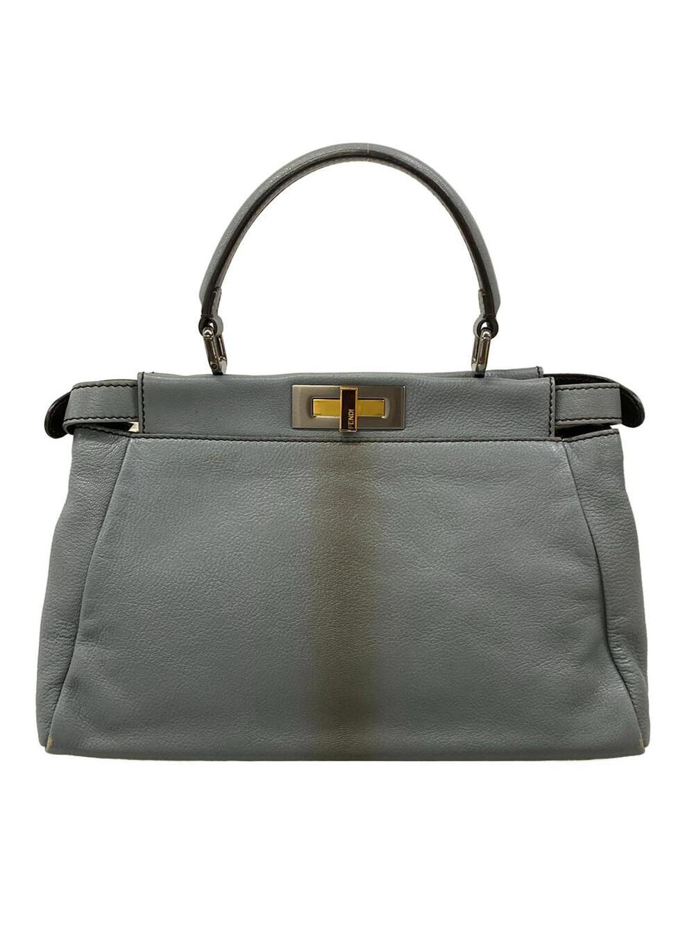 Fendi Peekaboo Gray Leather Hardware #338679F90B